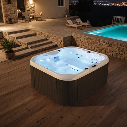 Victone 2 To 4 Person 25-Jet Outdoor Hot Tub With Intelligent Control and Water Purification