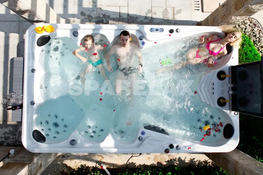 SpaRelax Outdoor Deluxe 10 Person Whirlpool Hot Tub XMSJ